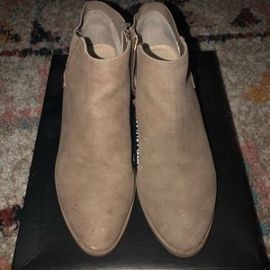 Beige booties